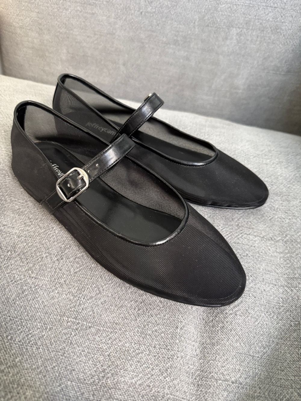 Jeffrey Campbell Mesh Mary Jane Flats